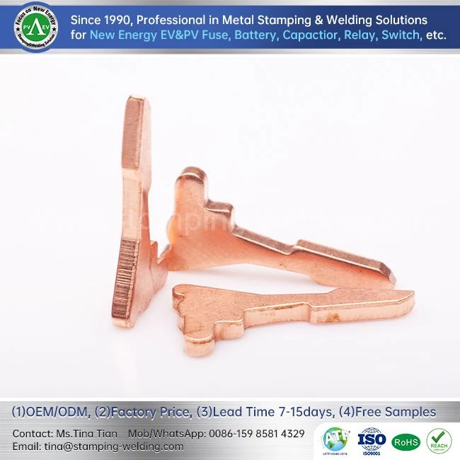 Industrial Machinery Red Copper Stamping Part