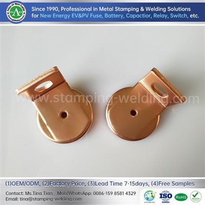 Медные торцевые крышки и контакт предохранителя