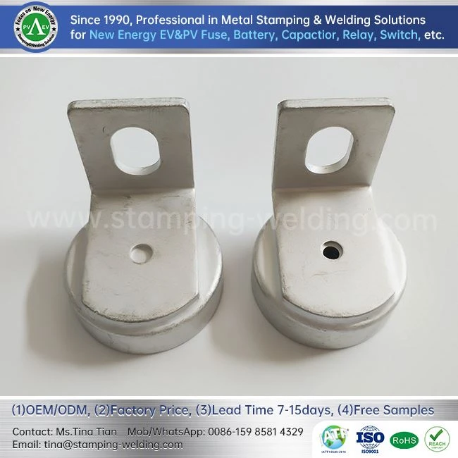 Matte Tin-plated Copper Cap For EV Fuse