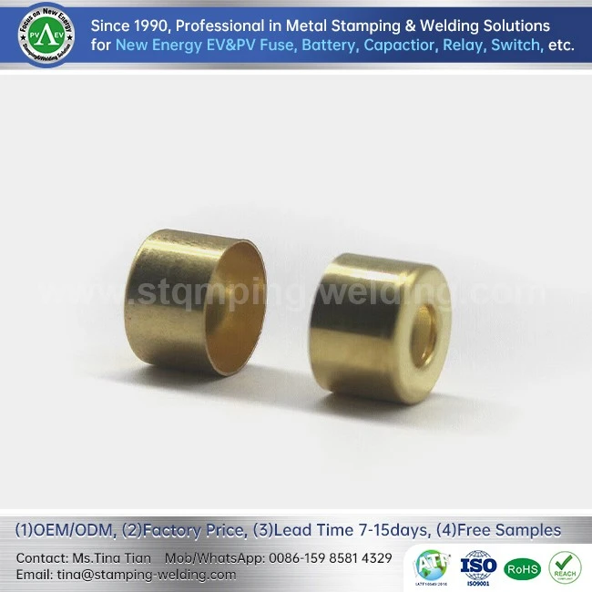 Fuse End Caps Brass For PV