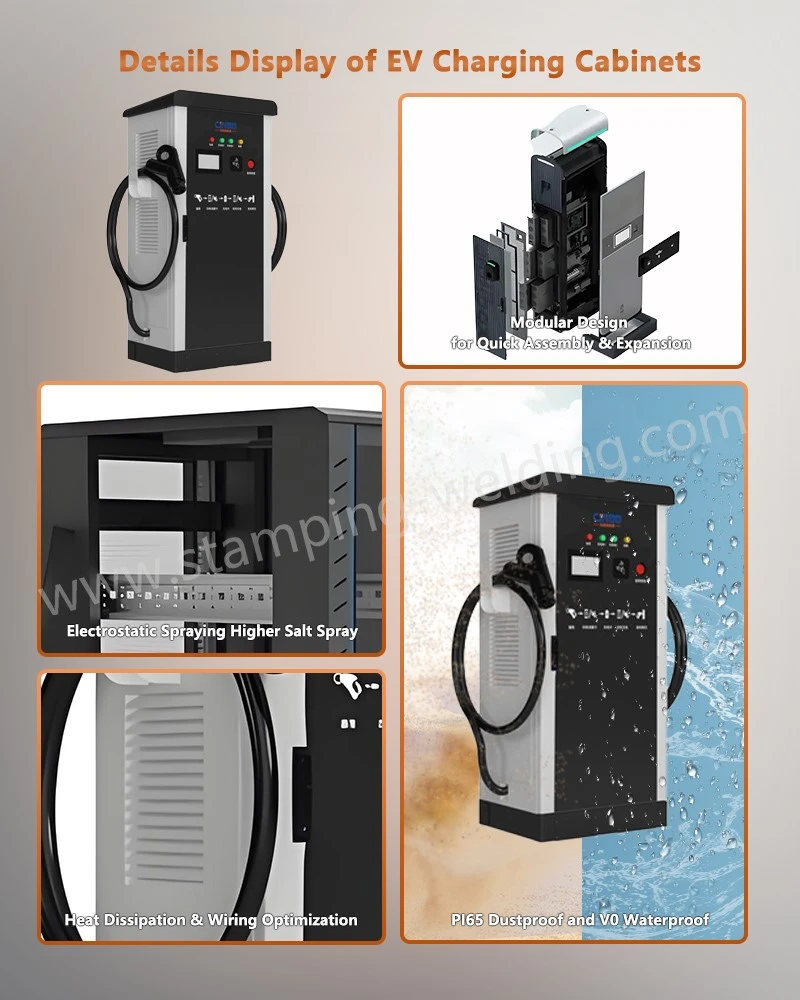 Details display of EV charging cabinet Details display of EV charging cabinet