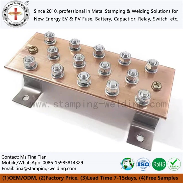 Custom Copper Grounding Busbar